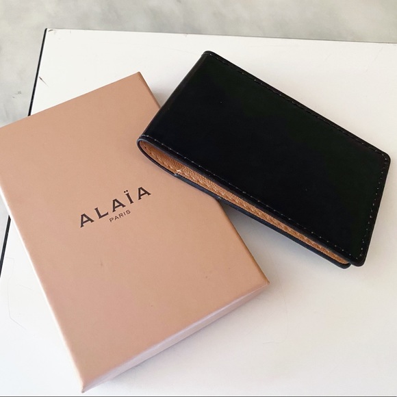 Alaia Accessories - Authentic ALAÏA New Black & Nude Mirror / Card Holder